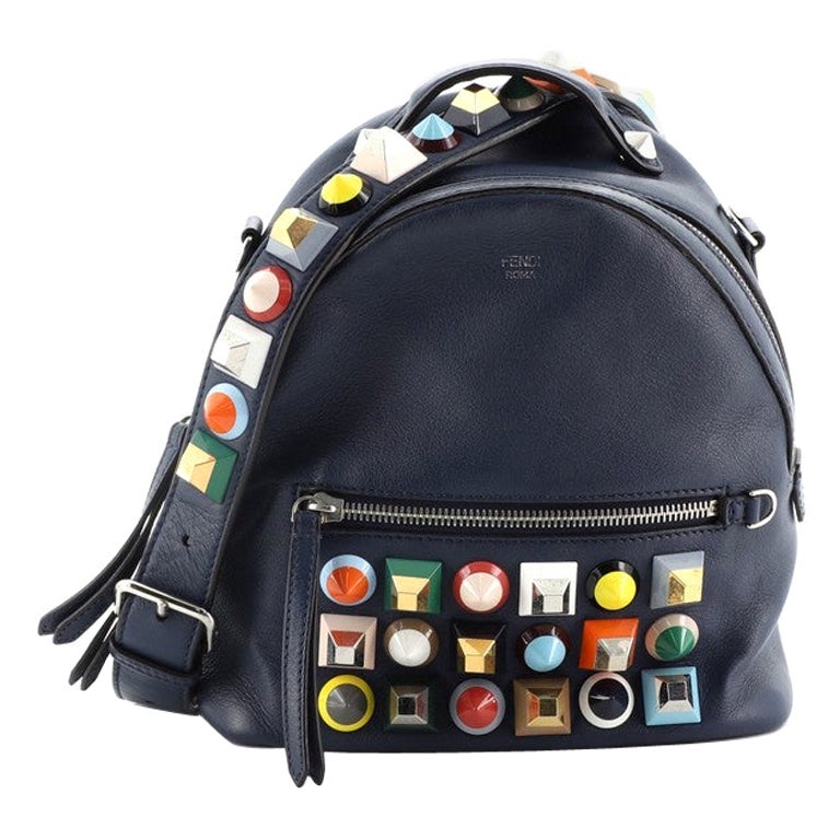 Fendi By The Way Backpack Crossbody Studded Leather Mini