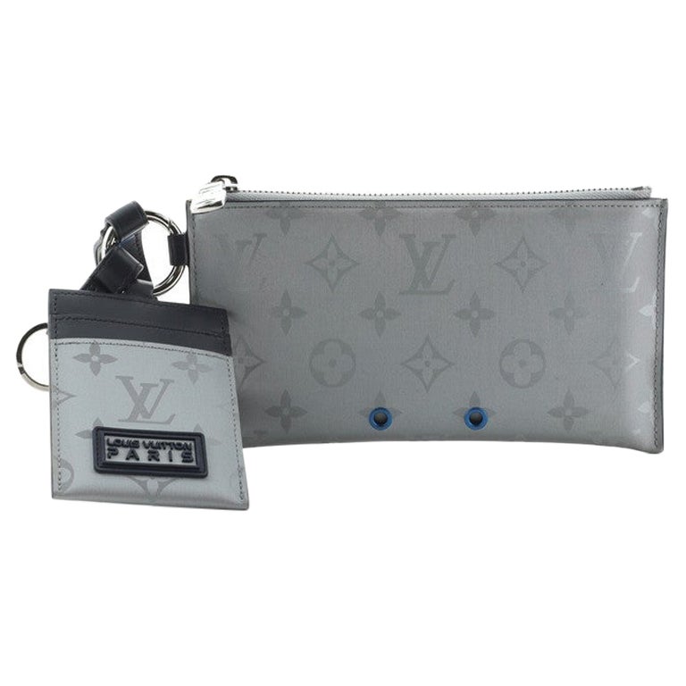 Louis Vuitton Alpha Clutch Monogram Satellite Silver in Satellite