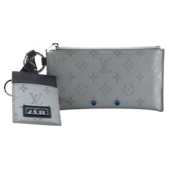 Louis Vuitton Alpha Pouch Limited Edition Monogram Satellite Canvas