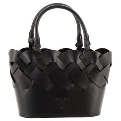 Kleine Tress-Tasche aus Leder von Prada