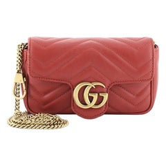 Gucci GG Marmont Flap Bag Matelasse Leather Super Mini