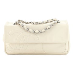 Chanel Diagonal CC Flap Bag Lambskin Small