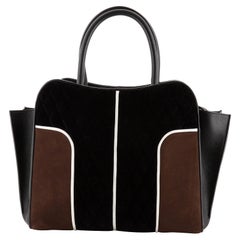 Tod's Sella Tote Velvet and Leather Small