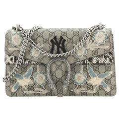 Gucci MLB Dionysus Bag Besticktes GG-beschichtetes Canvas mit Python Small