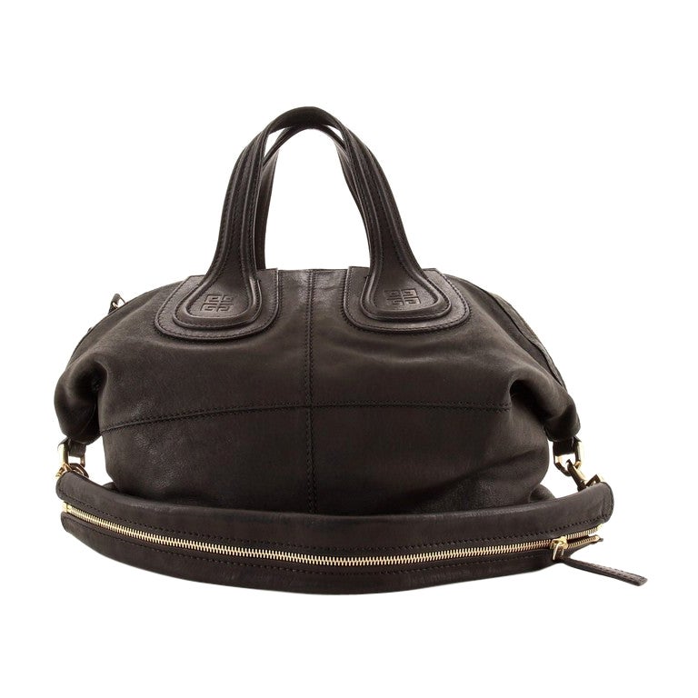 Givenchy Nightingale Dome Satchel Printed Leather Medium at 1stDibs