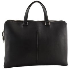 Christian Dior Homme Zip Around Briefcase Leather Large