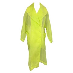 ADIDAS x IVY Park Size S Yellow Sheer Nylon Organza Oversized Coat
