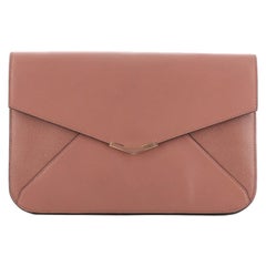 Fendi 2Jours Clutch aus Leder Groß