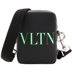 Valentino VLTN Square Crossbody Bag Printed Leather Small