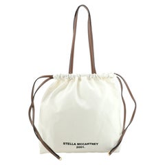 Stella McCartney 2001. Drawstring Tote Bag Printed Canvas