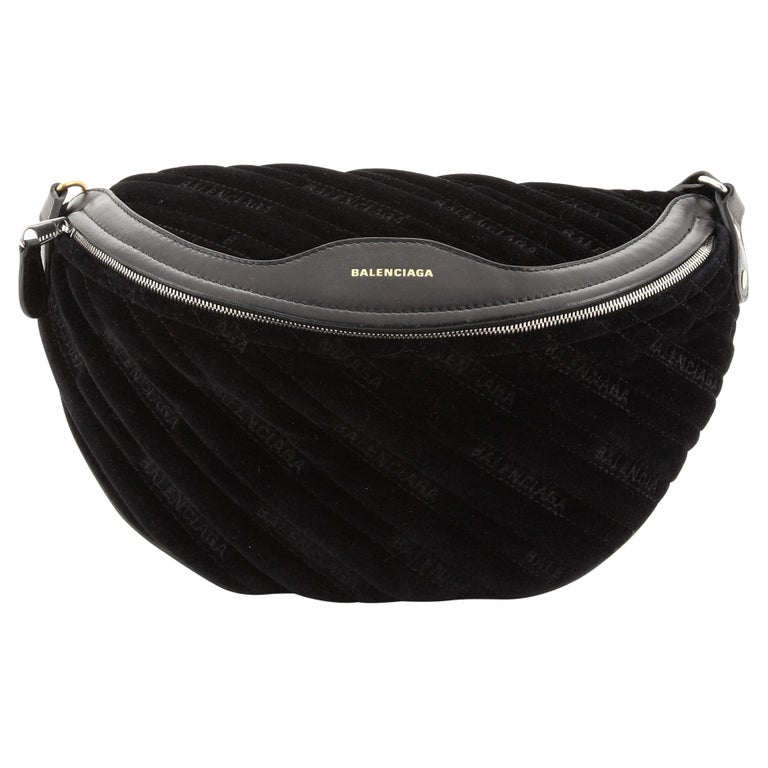 Balenciaga Souvenir Belt Bag Quilted Velvet XS at 1stDibs