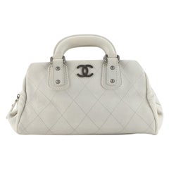 Chanel Outdoor Ligne Doctor Bag Quilted Caviar Small