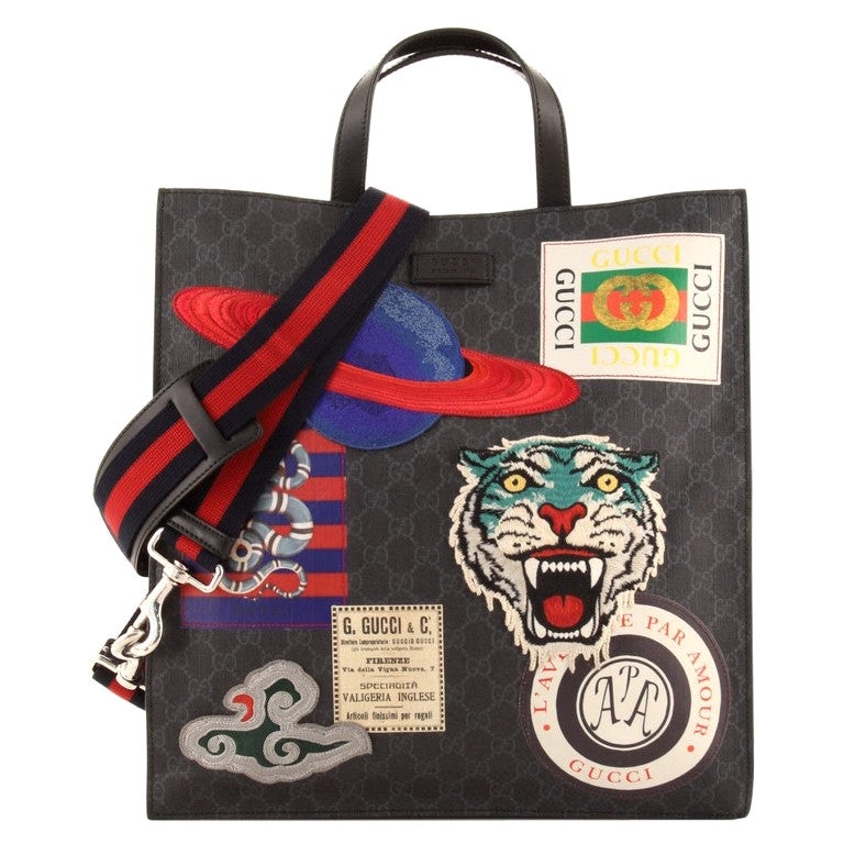 gucci patch tote