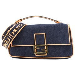 Fendi Baguette NM Bag Denim Large