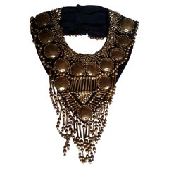 Rare S/S 1990 Vintage Gianni Versace Bib Necklace
