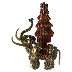 Roger Jean-Pierre Broche pagode éléphant