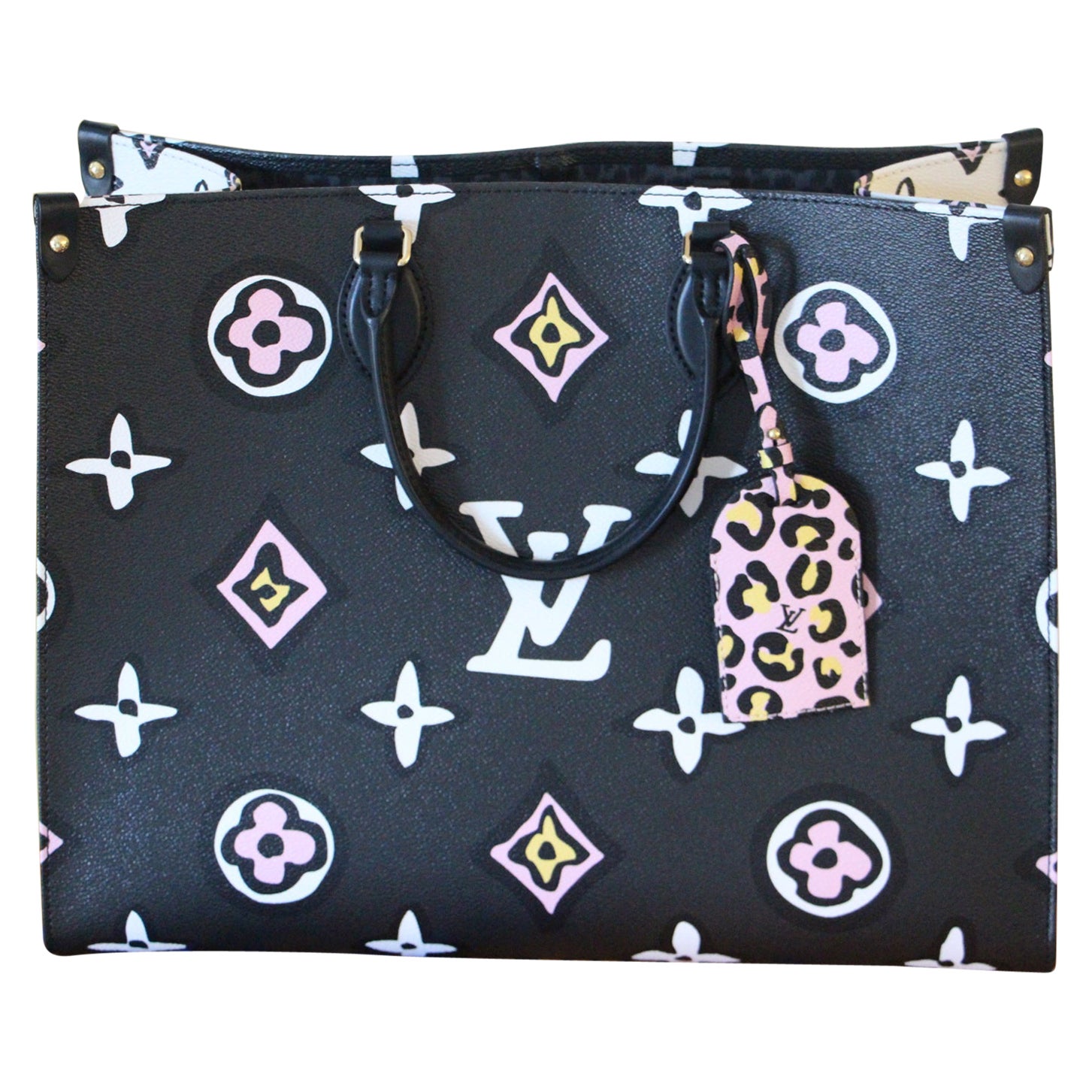 Brand New Louis Vuitton Black Onthego Wild at Heart Bag, 2021 Special  Edition