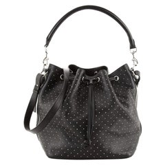 Saint Laurent Emmanuelle Bucket Bag Studded Leather Medium