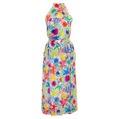 Early 1980s Yves Saint Laurent/YSL Starfish and Sea Urchin Printed Ensemble