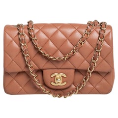 chanel red mini flap bag