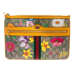 Gucci Multicolor Flora GG Supreme Ophidia Pouch