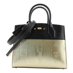 Louis Vuitton City Steamer Handbag Gravity Gold Calfskin and Leather PM