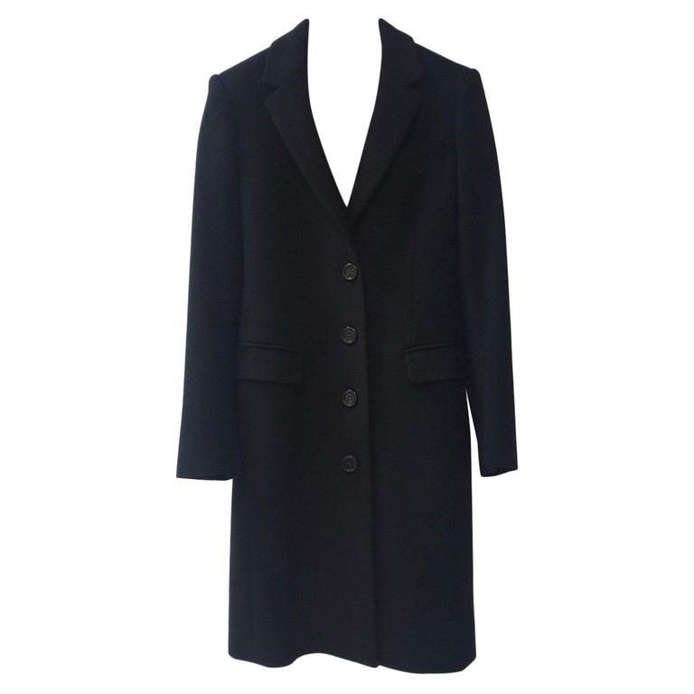 Burberry Black Wool Sidlesham Coat For Sale at 1stDibs | burberry sidlesham  coat