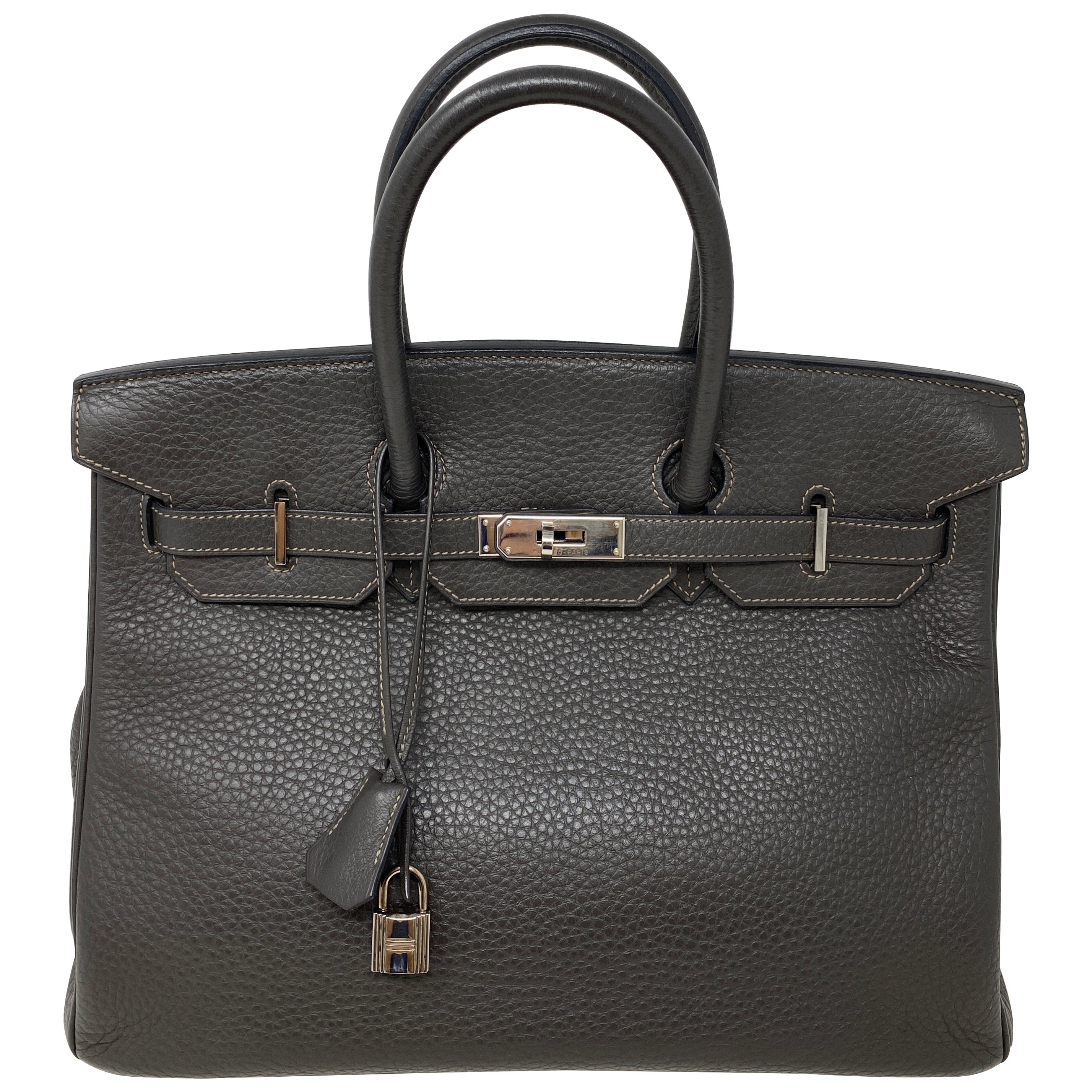 Hermes Birkin 35 Graphite Bag