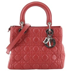Christian Dior Lady Dior Bag Cannage Quilt Lambskin Medium