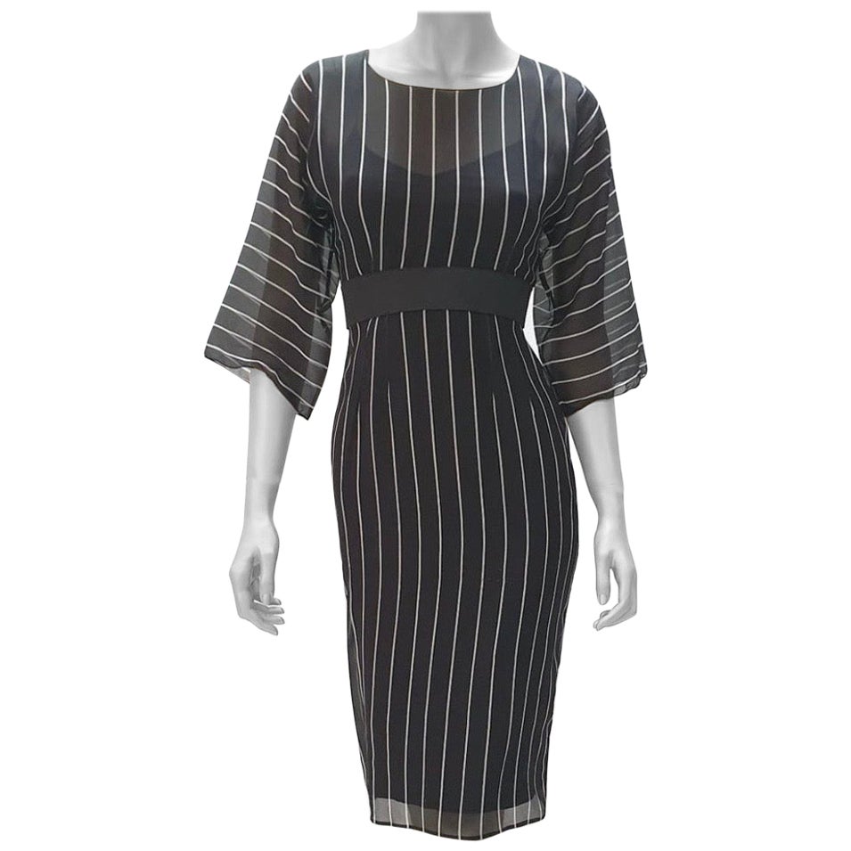 Dolce&Gabbana Silk Striped Double Dress