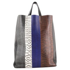 Celine Vertical Cabas Tote Python and Leather Large