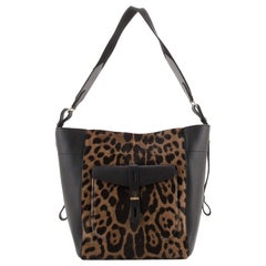 Tom Ford Hollywood T Twist Hobo Printed Pony Hair and Leather Medium