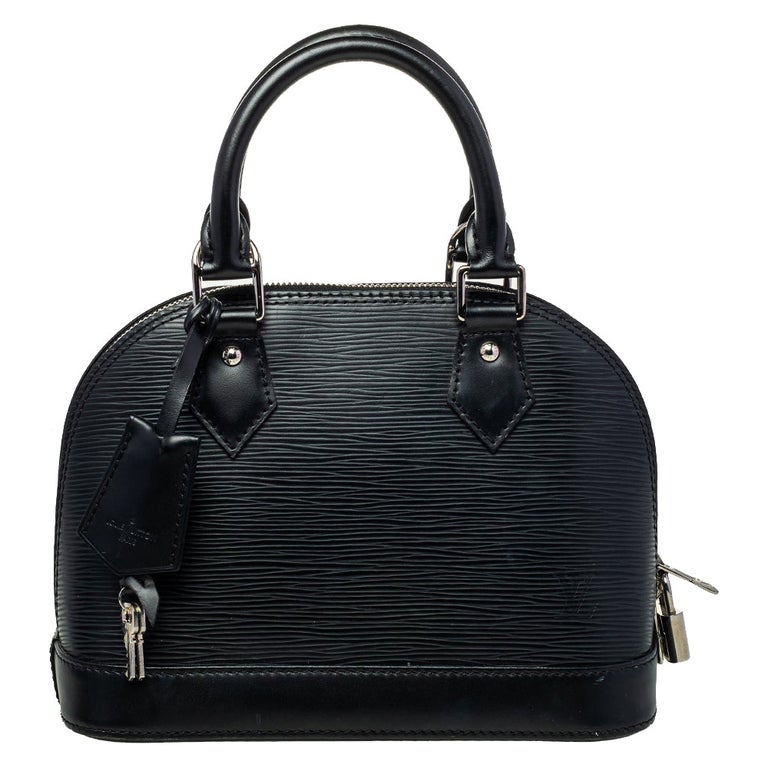 Louis Vuitton Black Epi Leather ALMA PM Bag