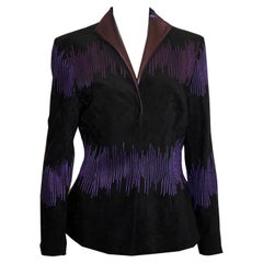 Vintage Purple and Black Emma Sommerset Jacket