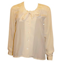 Retro Madame Hanai Silk Blouse