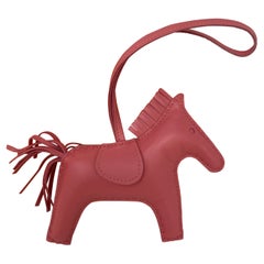 Hermes Pink Rodeo Horse Charm 