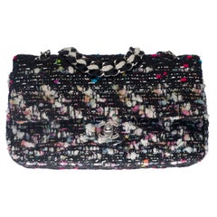 Limited Edition Chanel Timeless Shoulder bag in Multicolor Tweed with SHW