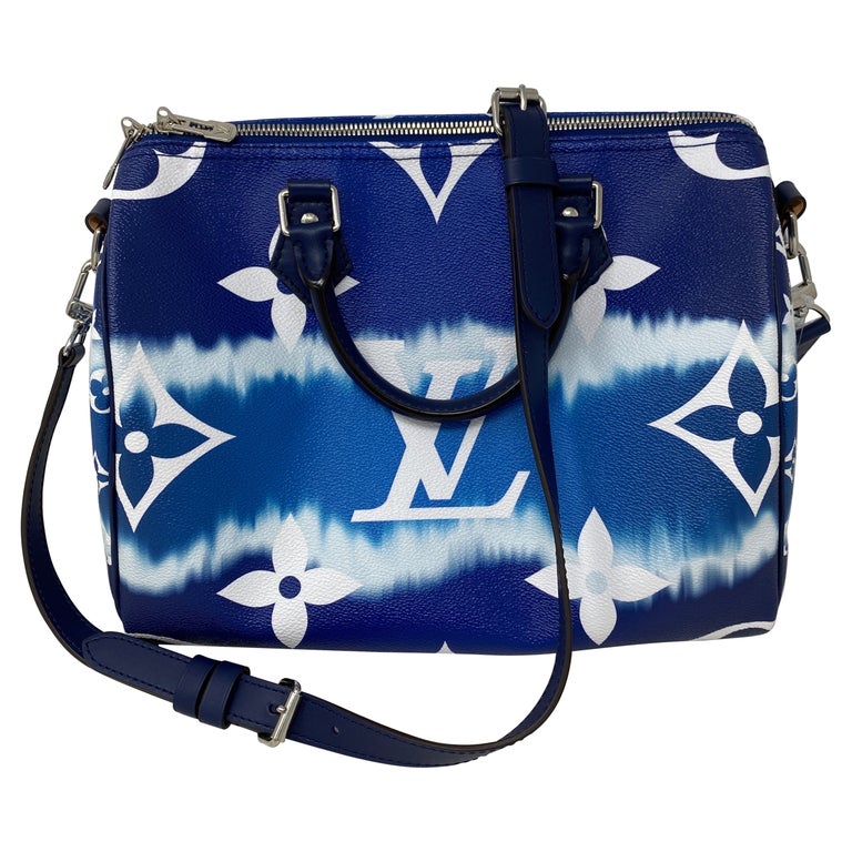 Louis Vuitton Blue Escale Speedy Bandouliere Bag at 1stDibs