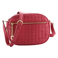 Celine C Charm Camera Bag Quilted Leather Small