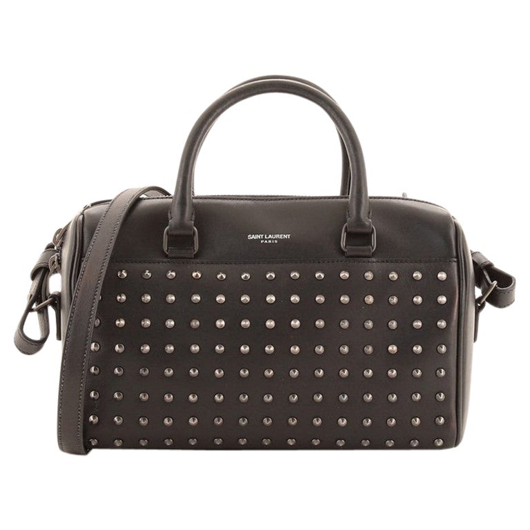 Saint Laurent Classic Baby Duffle Bag Studded Leather at 1stDibs