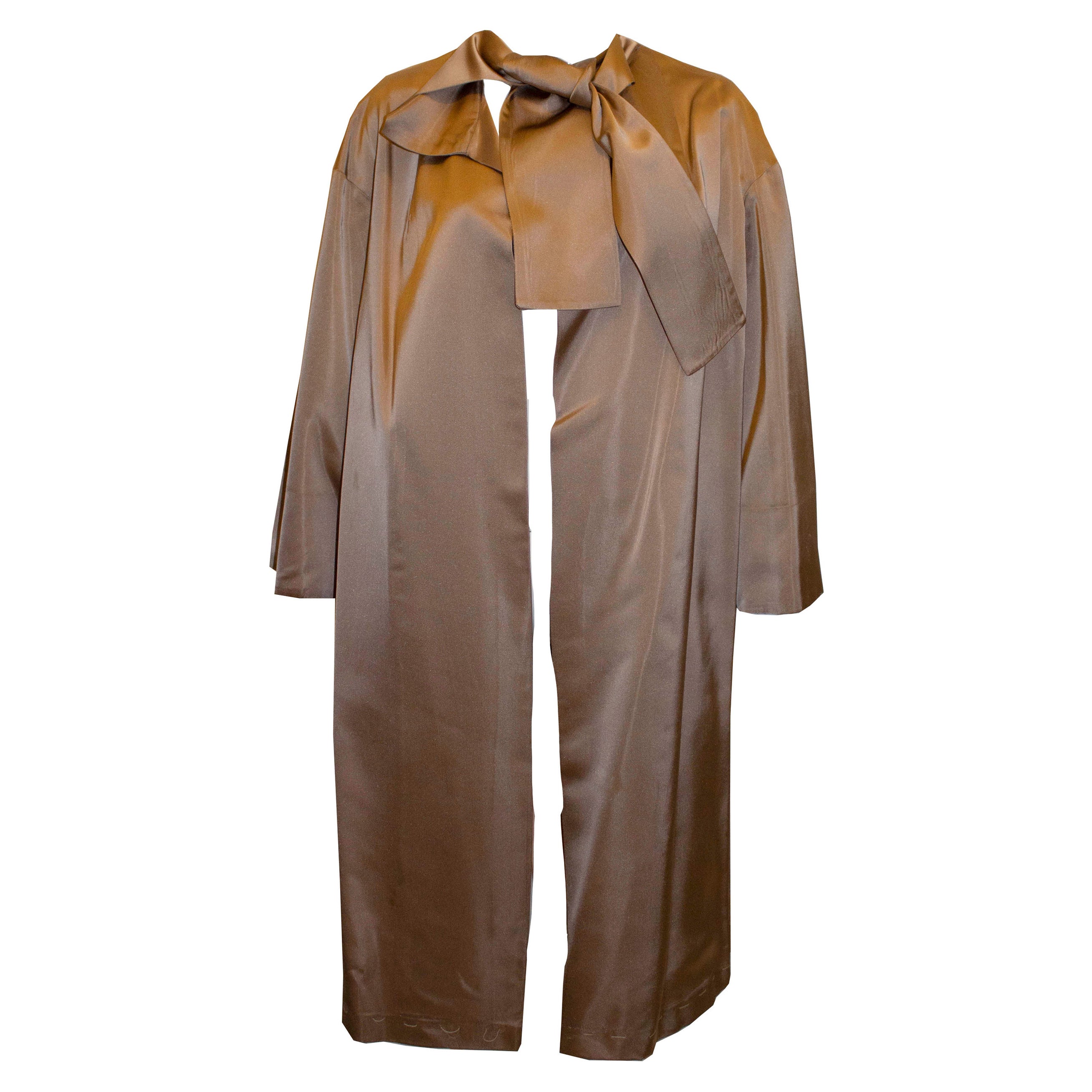 Vintage Doree Leventhal Satin Durster Coat For Sale