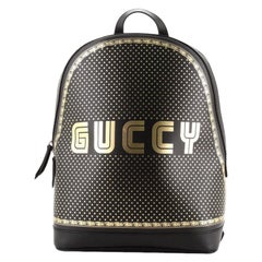 Gucci Zip Backpack Limited Edition Printed Leather Medium