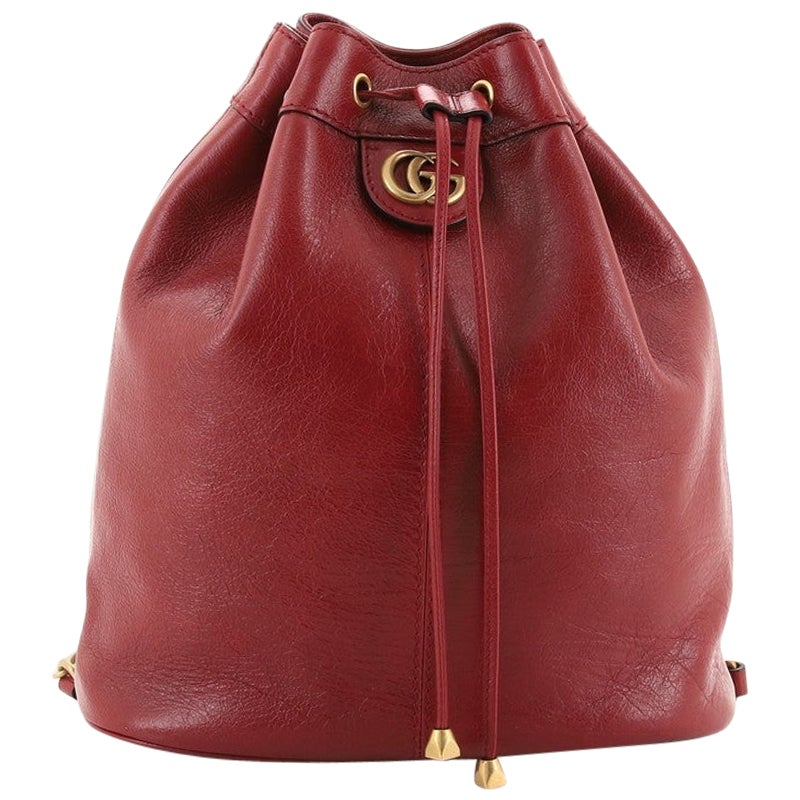 Gucci Vintage Leather and Bamboo Handle Backpack at 1stDibs gucci