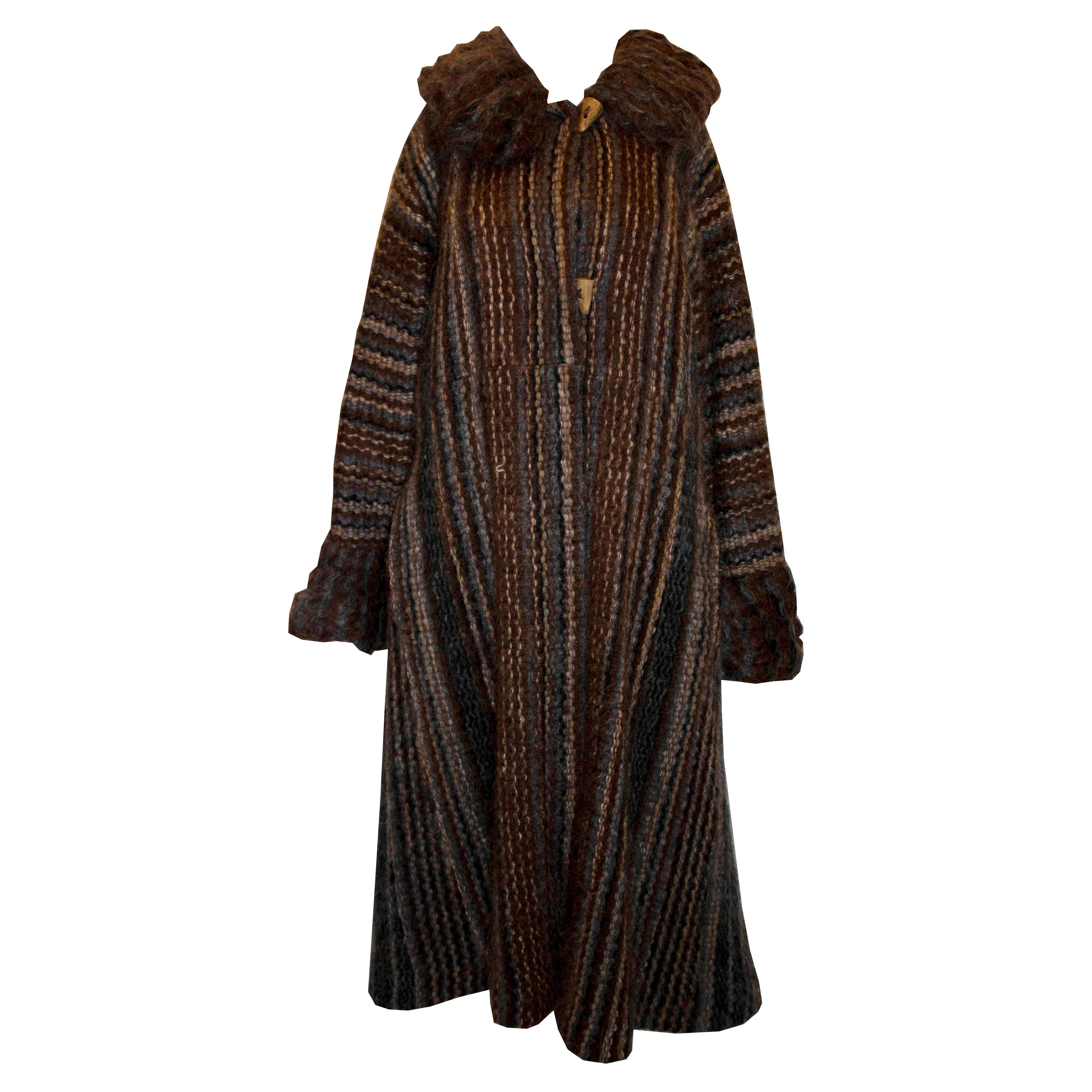 Seltener Vintage Kay Cosserat Mantel aus Wolle im Angebot