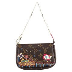 Louis Vuitton Pochette Accessoires Limited Edition Vivienne Xmas Monogram Canvas