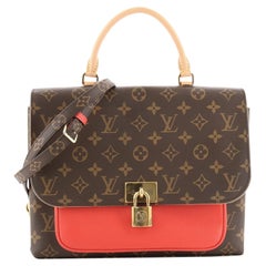 Louis Vuitton Marignan Handbag Monogram Canvas with Leather