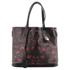 Alexander McQueen Padlock Shopper Tote Printed Leather Large