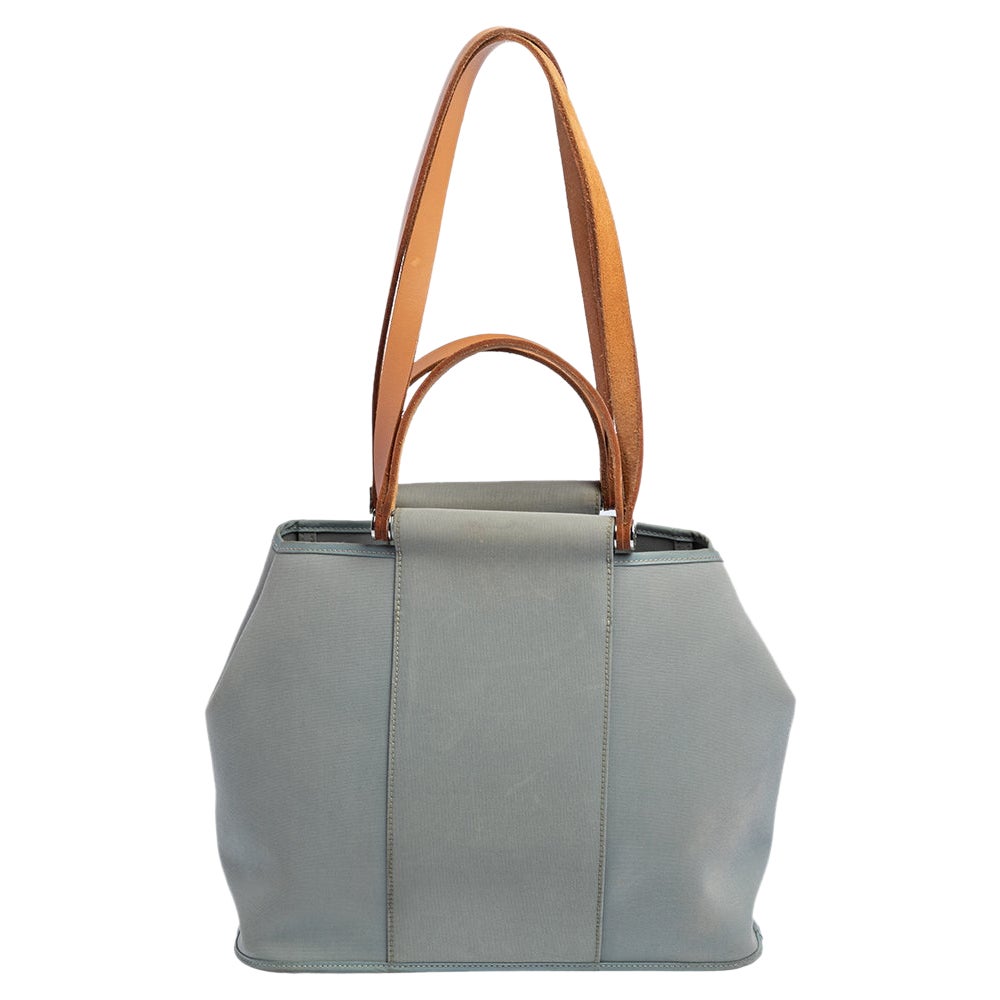 Hermes Belu Lin/Natural Canvas Cabag Elan PM Bag