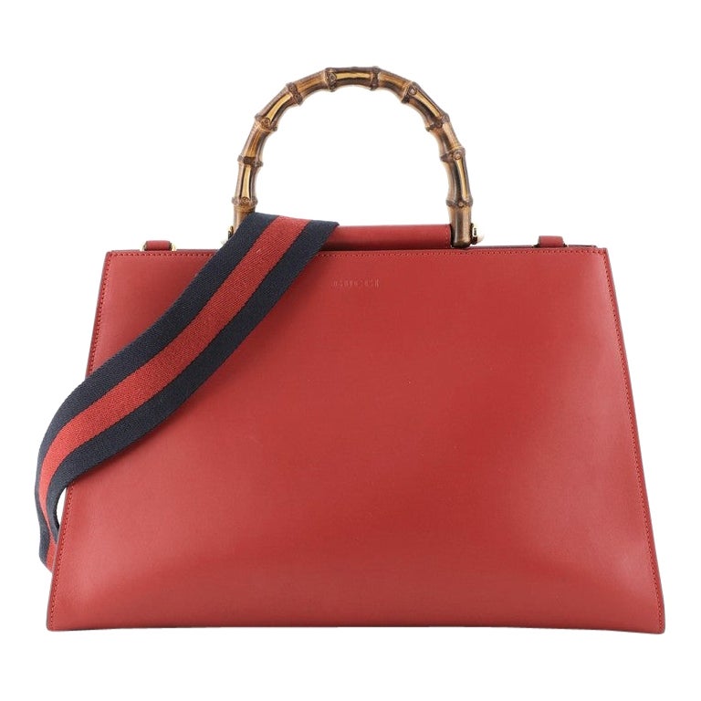 Gucci Nymphaea Top Handle Bag Leather Medium at 1stDibs
