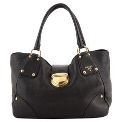 Prada Antic Pushlock Tote Vitello Daino Groß